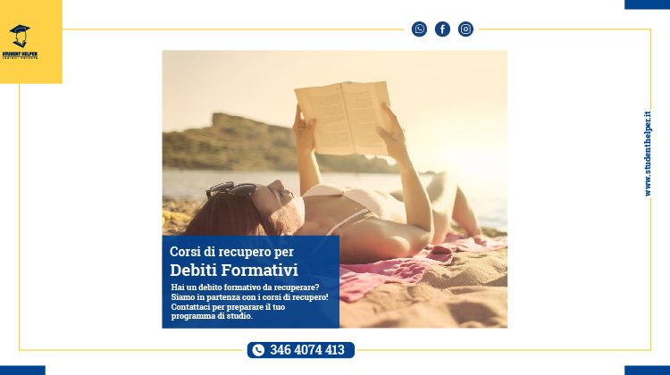 corsi di recupero per debiti formativi